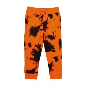 3/$25 Celebrate! Orange & Black Tie Dye Joggers